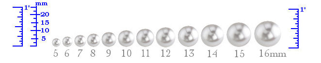 pearl pearls chart sizes sizing grading akoya source guide system thepearlsource 0mm necklaces
