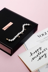 7.0-7.5mm White Freshwater Pearl Bracelet - AAAA Quality - Third Image