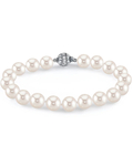 7.0-7.5mm White Freshwater Pearl Bracelet - AAAA Quality