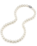 GIA Certified 8.0-8.5mm Japanese Akoya White Pearl Necklace - AAA Quality - Third Image