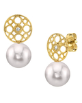 Akoya Pearl & Diamond Faye Earrings