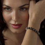 Tahitian South Sea Pearl Drop Shape Bracelet - Model Image