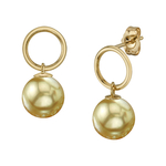 Golden South Sea Pearl Deena Earrings