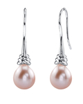 Pink Freshwater Drop Pearl Denise Earrings