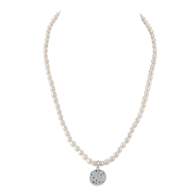 4.0-4.5mm White Freshwater Oval Pearl Astrid Necklace