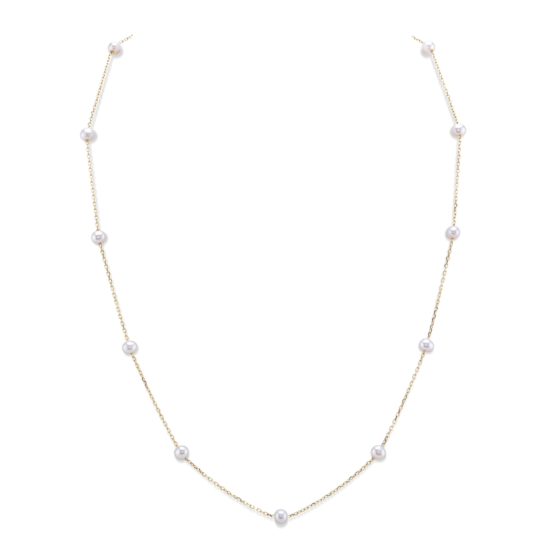 White Freshwater Pearl Tincup Molly Necklace