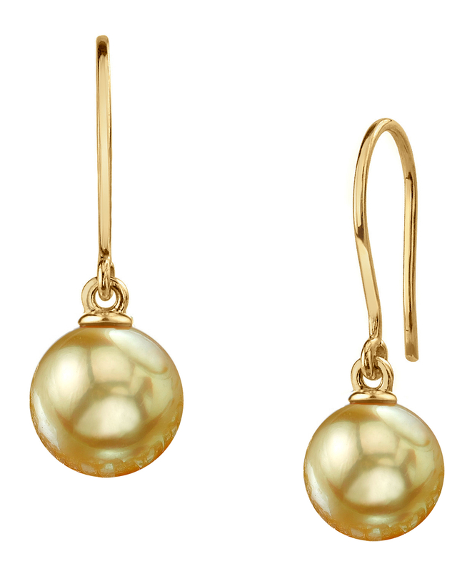 Golden South Sea Pearl Linda Earrings