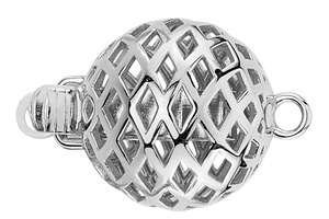 Weave Clasp   14K White Gold