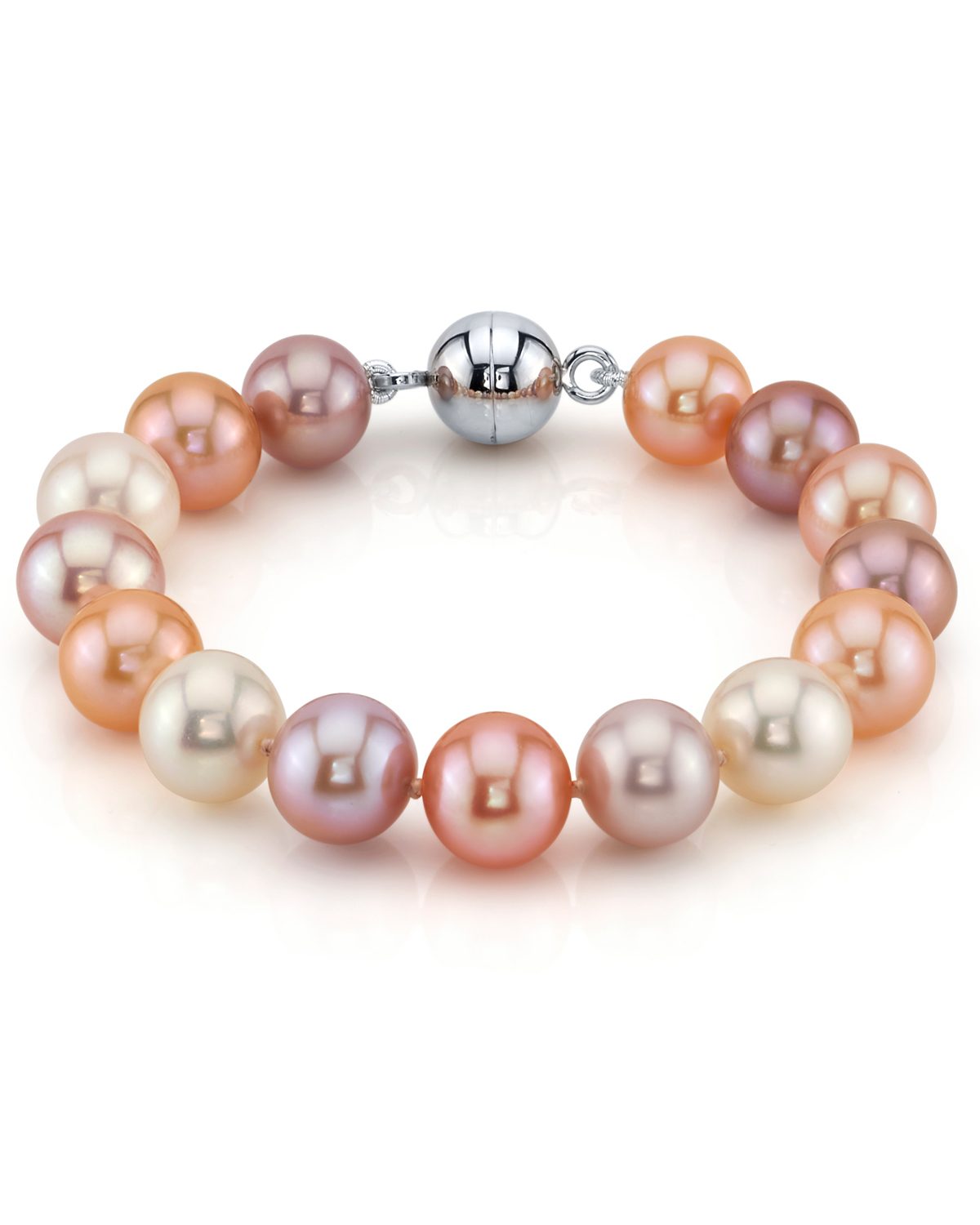 11-12mm Multicolor Freshwater Pearl Bracelet - AAAA Quality