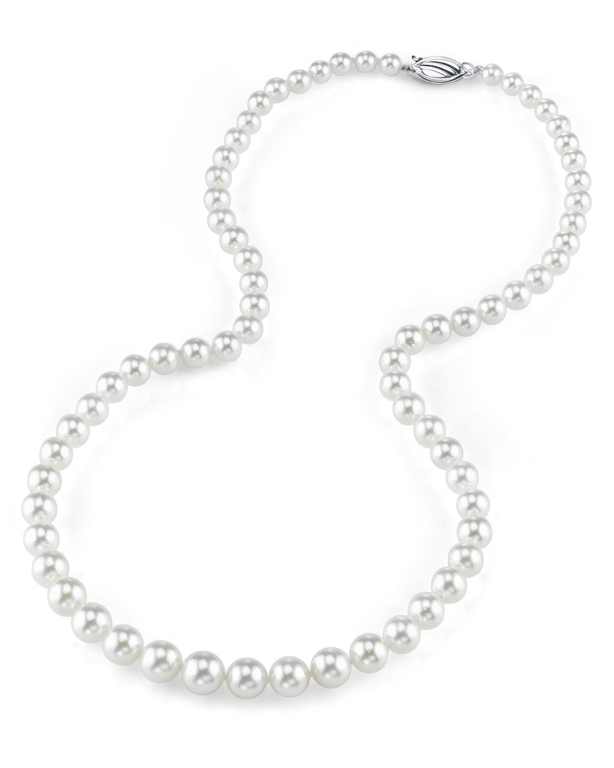 5.0-5.5mm Hanadama Akoya White Pearl Necklace