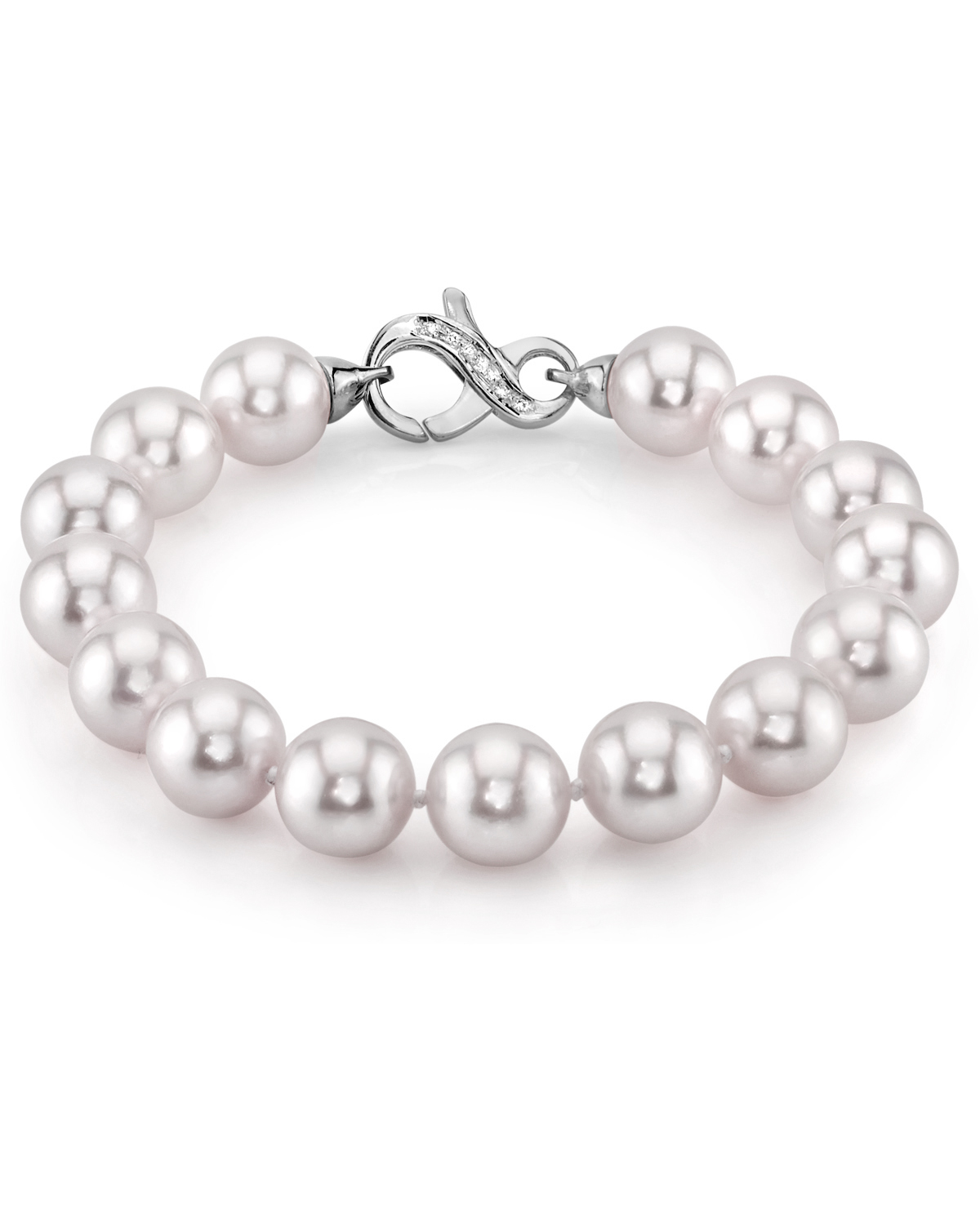 9.5-10mm Akoya White Pearl Bracelet