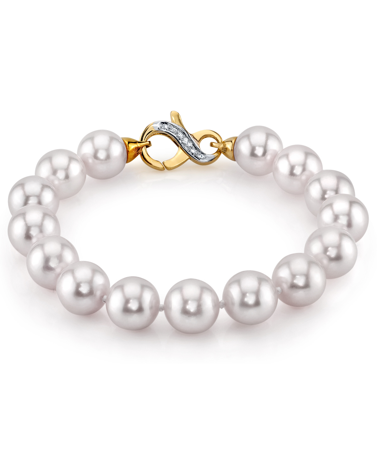 9.5-10mm Akoya White Pearl Bracelet