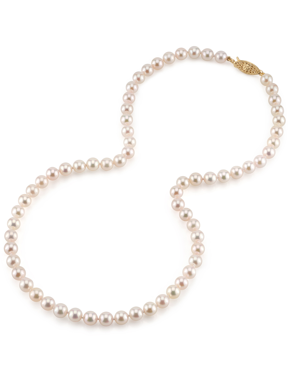 6.0- 6.5mm Japanese Akoya White Pearl Necklace- AAA Quality