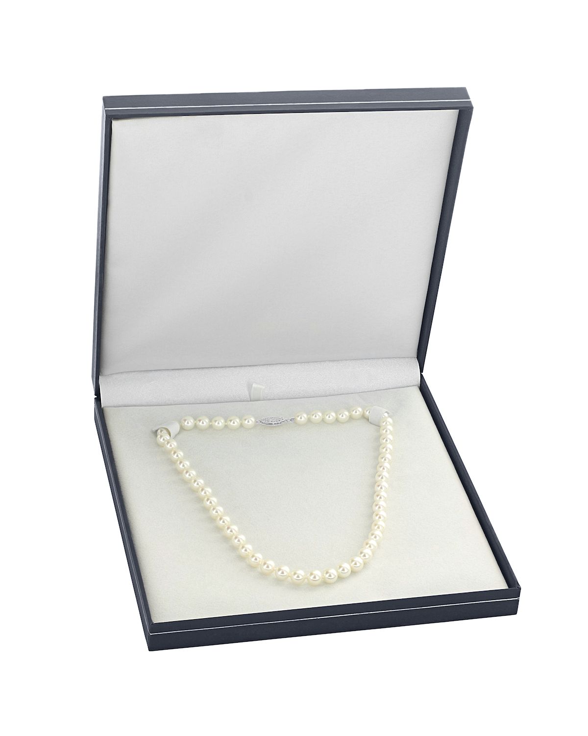 6.5-7.0mm Japanese Akoya Pearl Necklace & Earrings- AAA Quality