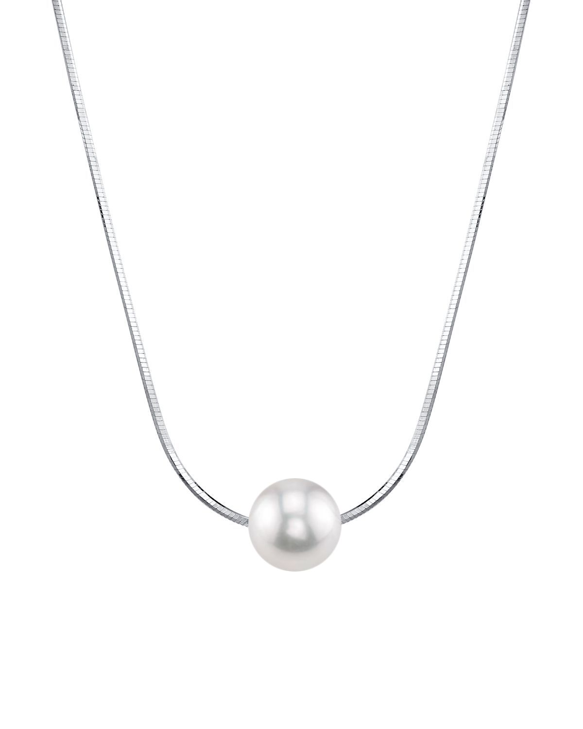 Pearl Moments - 8mm Freshwater Pearl Silver Adjustable Chain Necklace