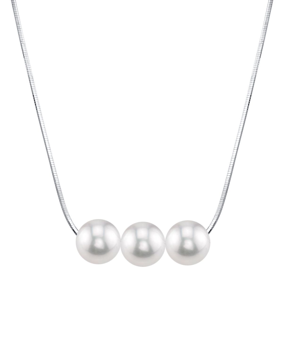 Pearl Moments - 8mm Freshwater Pearl Silver Adjustable Chain Necklace