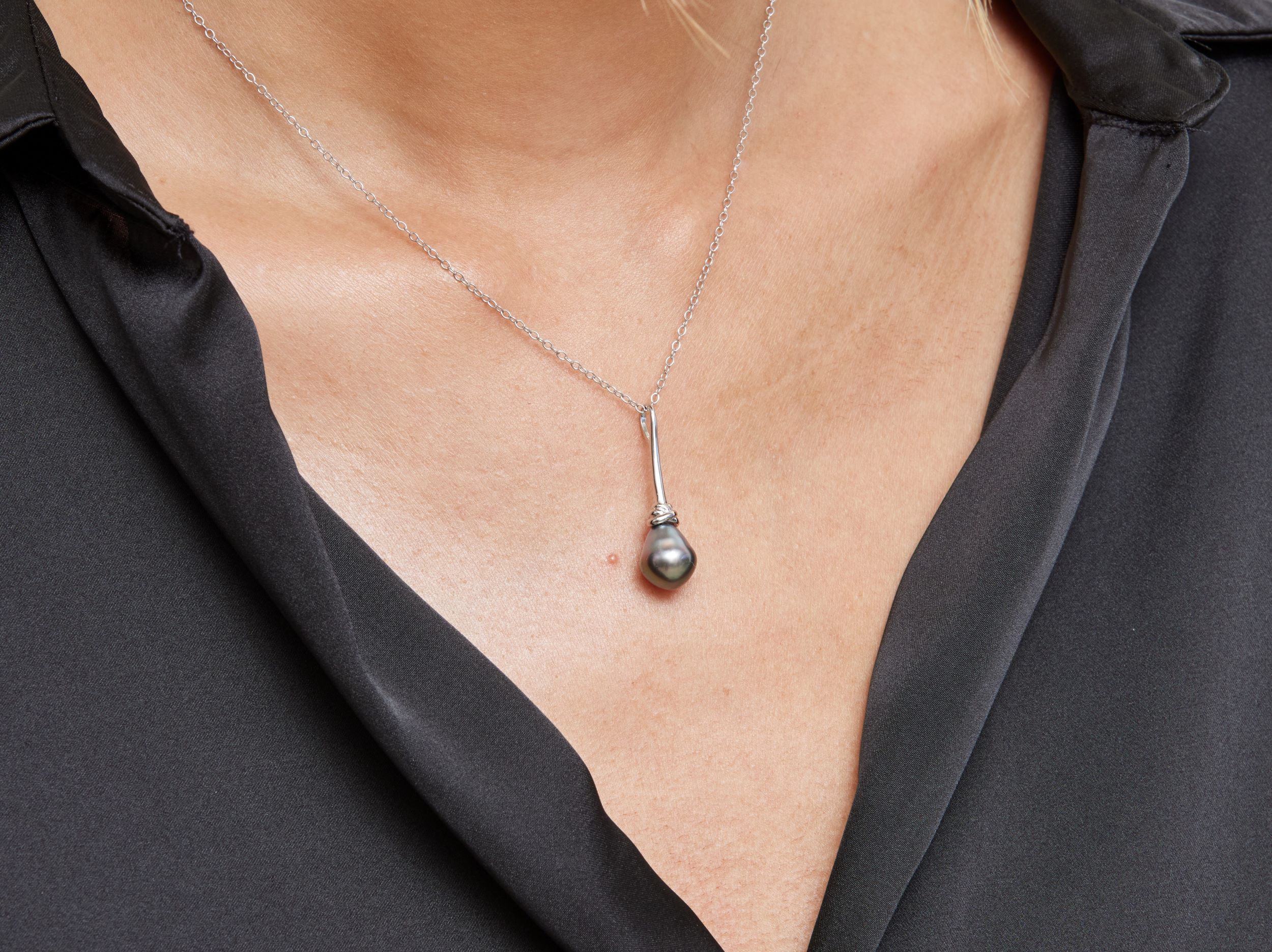 Tahitian South Sea Drop Pearl Denise Pendant