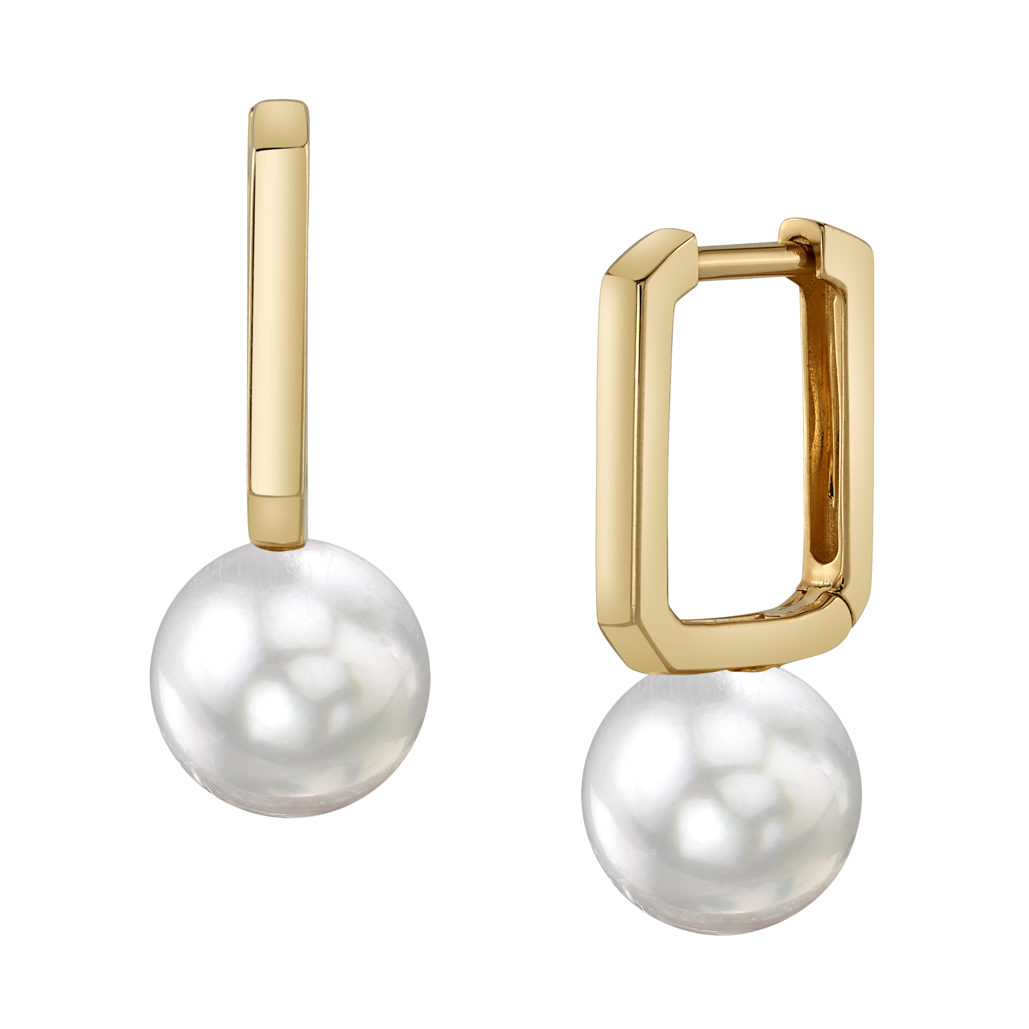 Japanese Akoya Pearl Huggie Susie Earrings