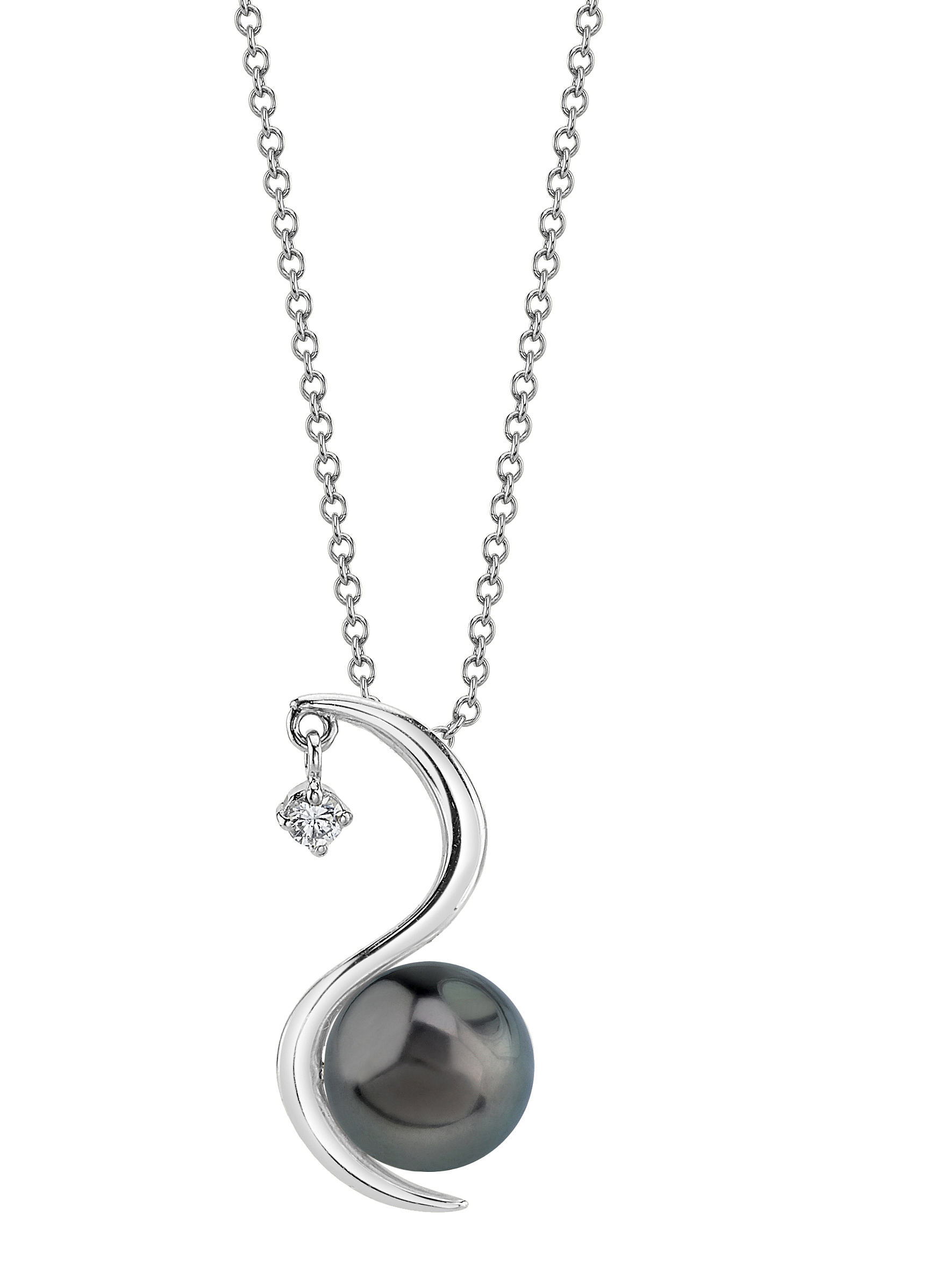 Tahitian South Sea Pearl & Diamond Ellis Pendant