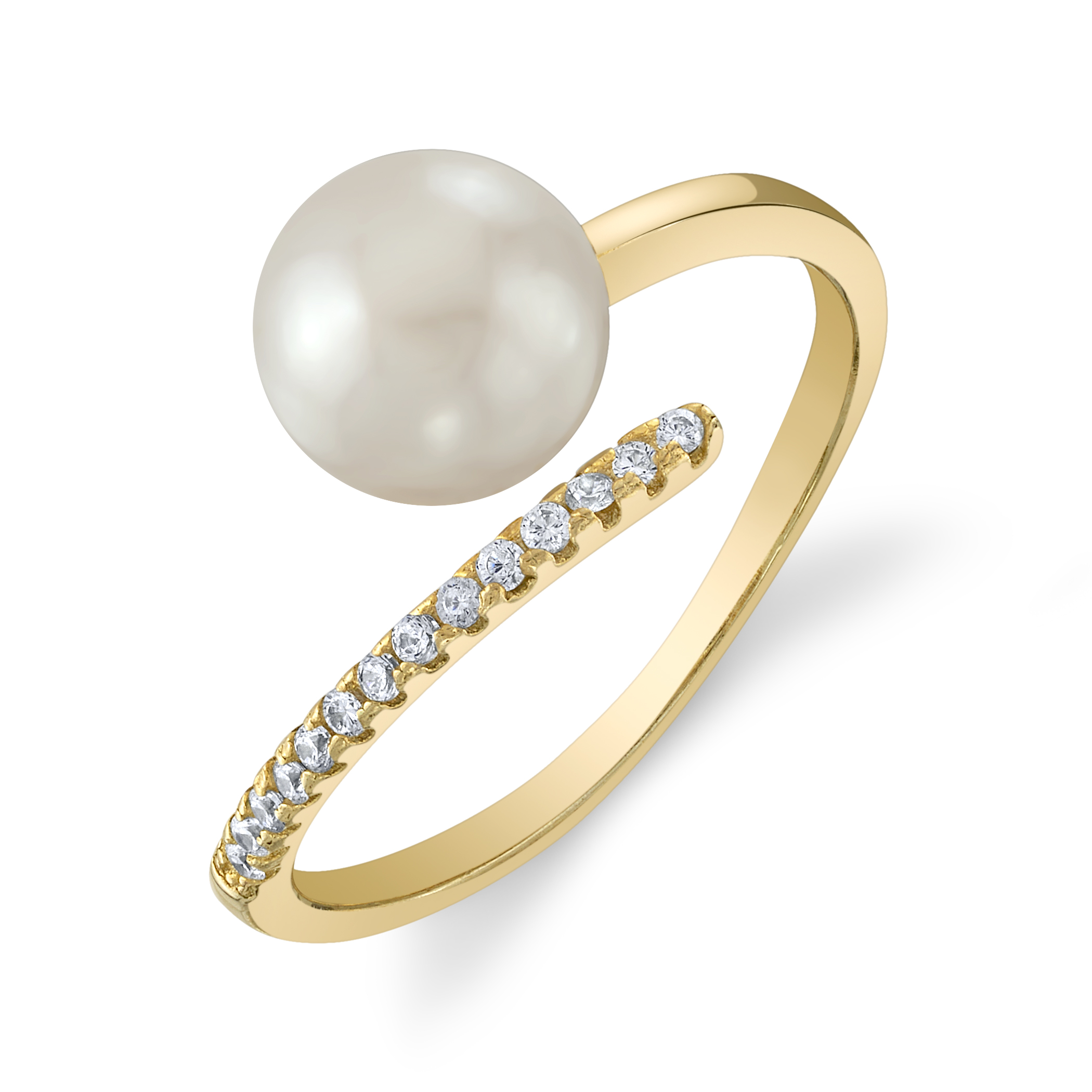 Akoya Pearl & Diamond Valentina Ring