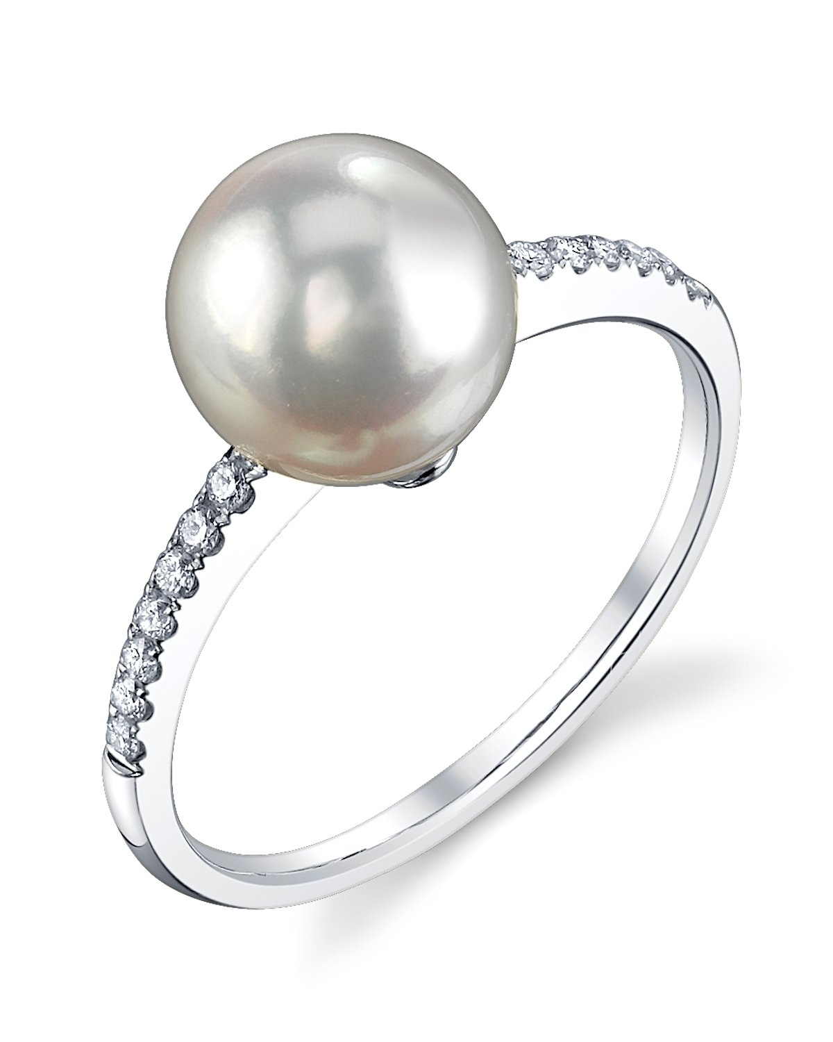 Akoya Pearl & Diamond Celestial Ring