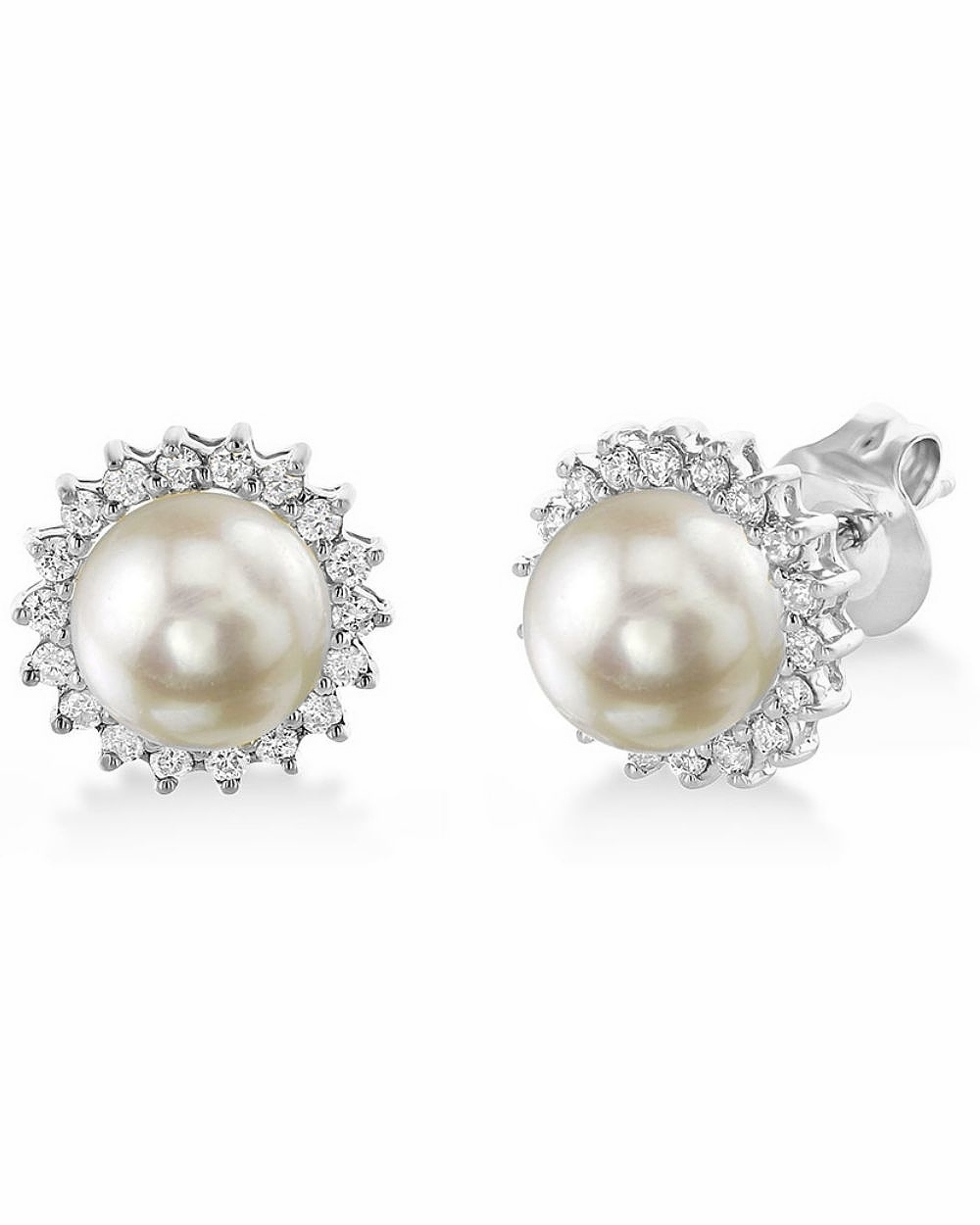 Akoya Pearl & Diamond Tessie Earrings